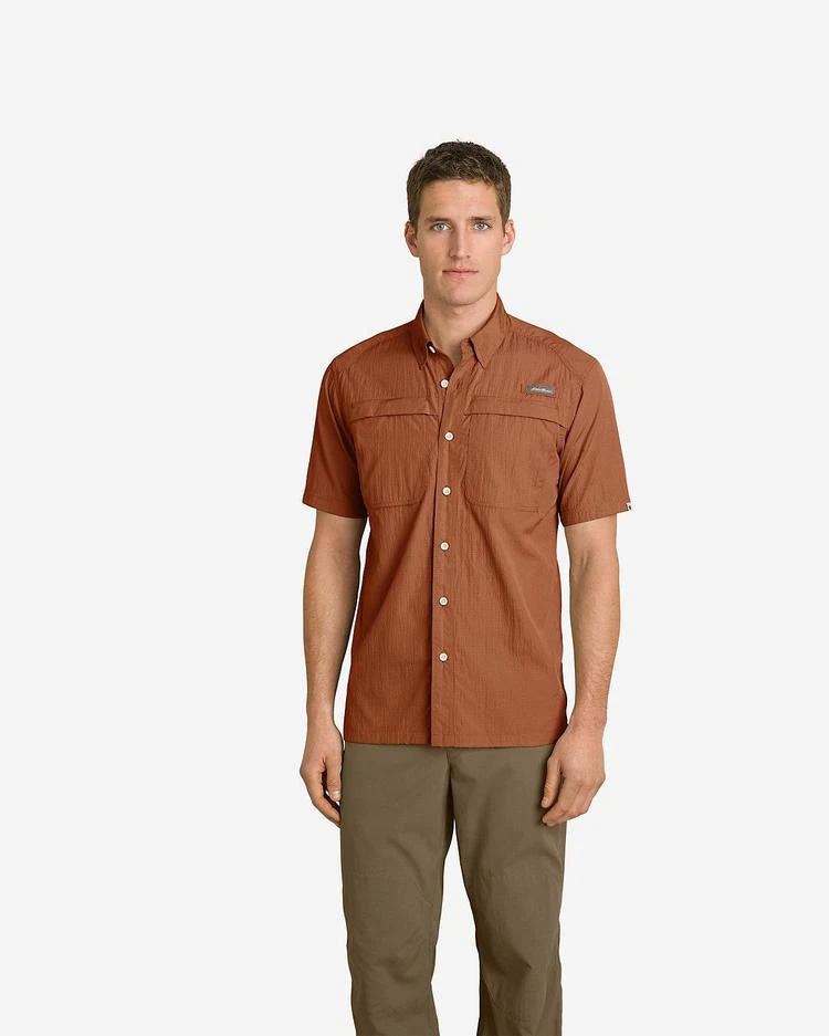 商品Eddie Bauer|Men&#39;s Guide Short-Sleeve Shirt,价格¥522,第2张图片详细描述