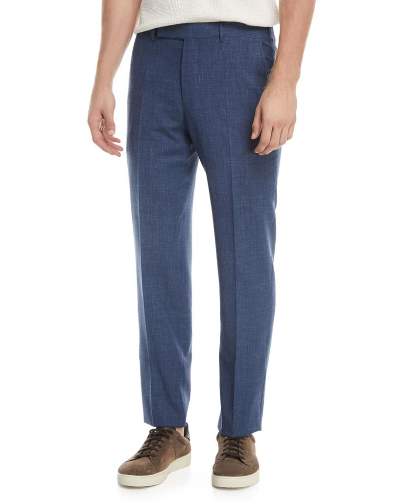 商品Zegna|Melange Wool-Blend Trousers,价格¥2624,第1张图片