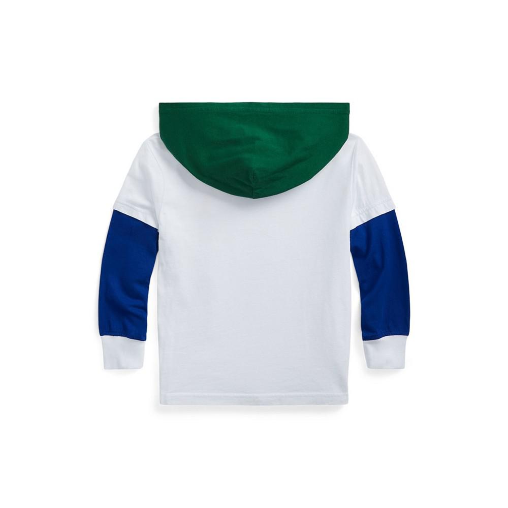 Big Boys Logo Jersey Hooded T-shirt商品第3张图片规格展示