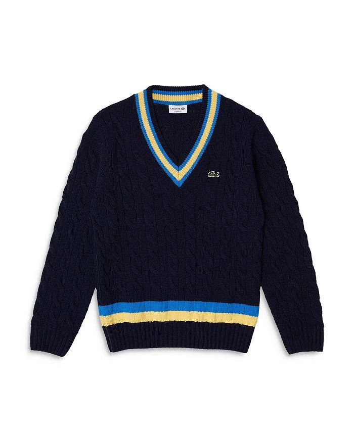 商品Lacoste|Contrast Striped Classic Fit Sweater,价格¥618,第1张图片