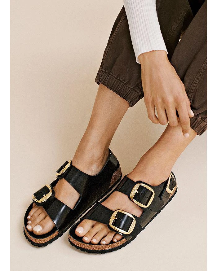 商品Birkenstock|Women's Milano High Shine Big Buckle Sandals,价格¥1328,第2张图片详细描述