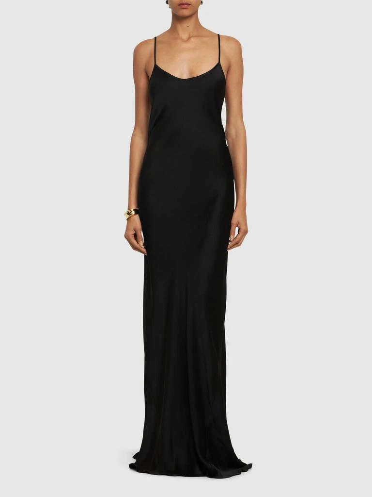 商品Victoria Beckham|Cami Open Back Satin Midi Slip Dress,价格¥8839,第1张图片详细描述