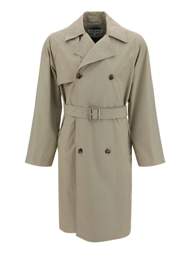 商品Loewe|Loewe Double-Breasted Trench Coat,价格¥8294,第1张图片