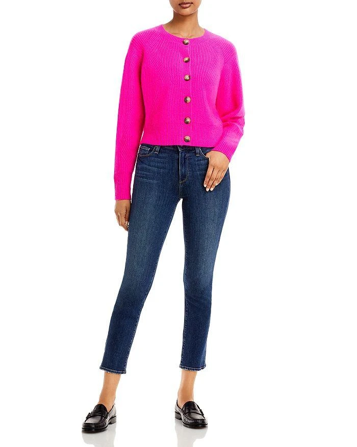 商品AQUA|Novelty Rib Cashmere Cardigan - 100% Exclusive,价格¥417,第2张图片详细描述