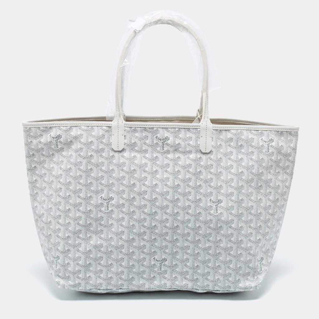 Goyard White Goyardine Coated Canvas and Leather Saint Louis PM Tote商品第4张图片规格展示