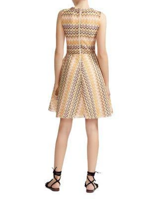 商品Maje|Reinetta Printed Fit-and-Flare Dress 连衣裙,价格¥1390,第2张图片详细描述