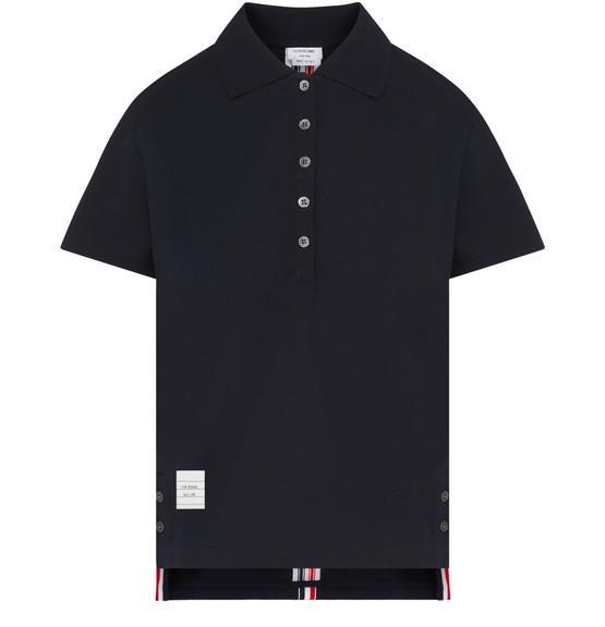 商品Thom Browne|Cotton polo shirt,价格¥3610,第3张图片详细描述