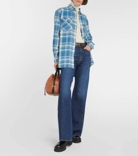 商品Ralph Lauren|高腰阔腿牛仔裤,价格¥1581,第2张图片详细描述