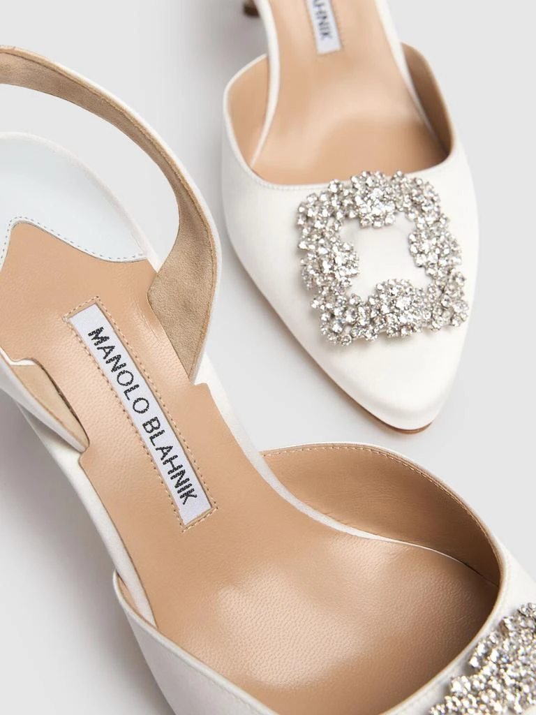 商品Manolo Blahnik|70mm Hangisli Satin Pumps,价格¥9820,第3张图片详细描述