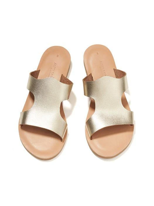 商品ALETA SANDALS|Helmet Slide_Gold,价格¥771,第2张图片详细描述