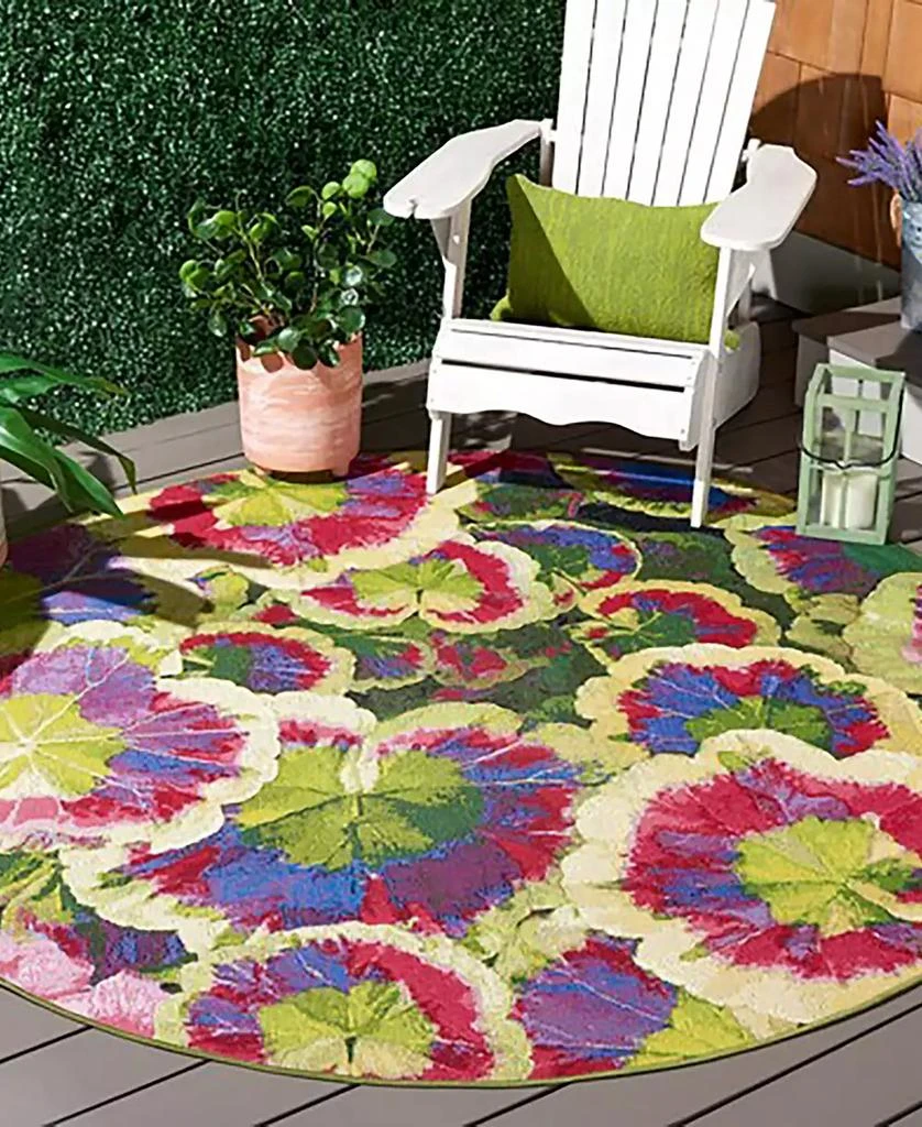 商品Safavieh|Barbados Indoor/Outdoor BAR556Z 6'6"x6'6" Round Area Rug,价格¥2083,第2张图片详细描述