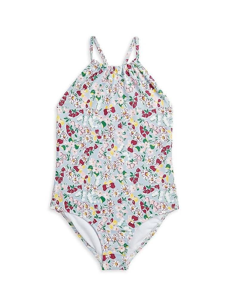 商品Ralph Lauren|Little Girl's Floral Halterneck One-Piece Swimsuit,价格¥333,第1张图片
