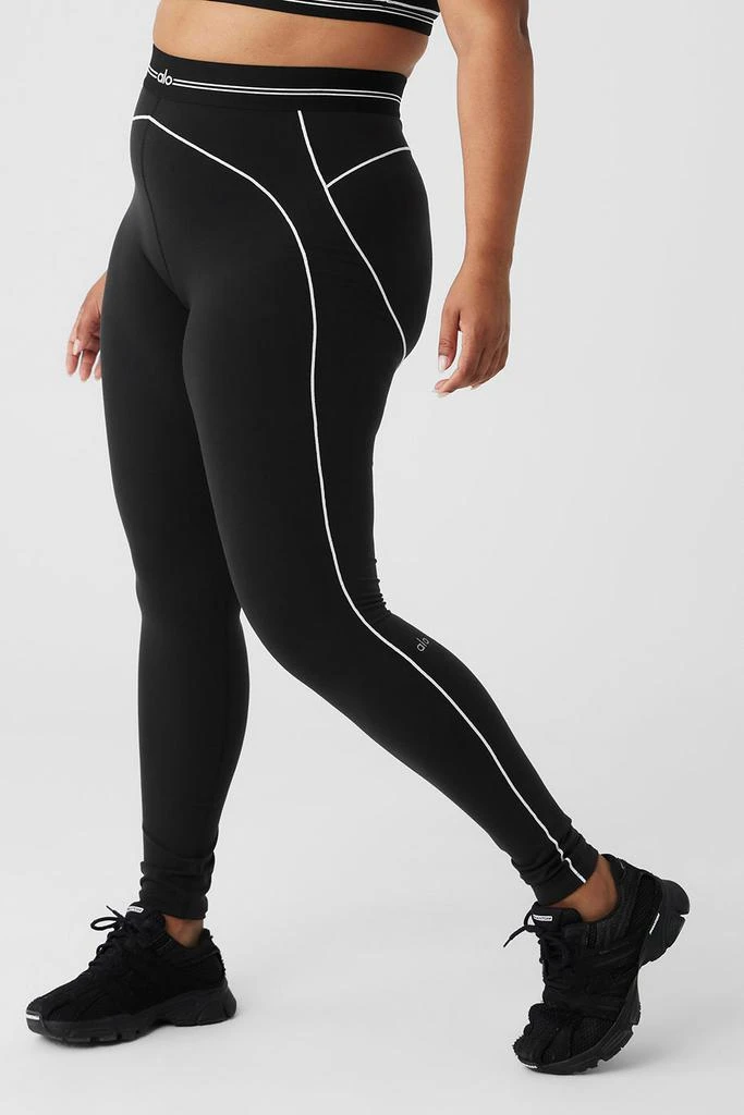 Airbrush High-Waist Heart Throb Legging - Black/White 商品