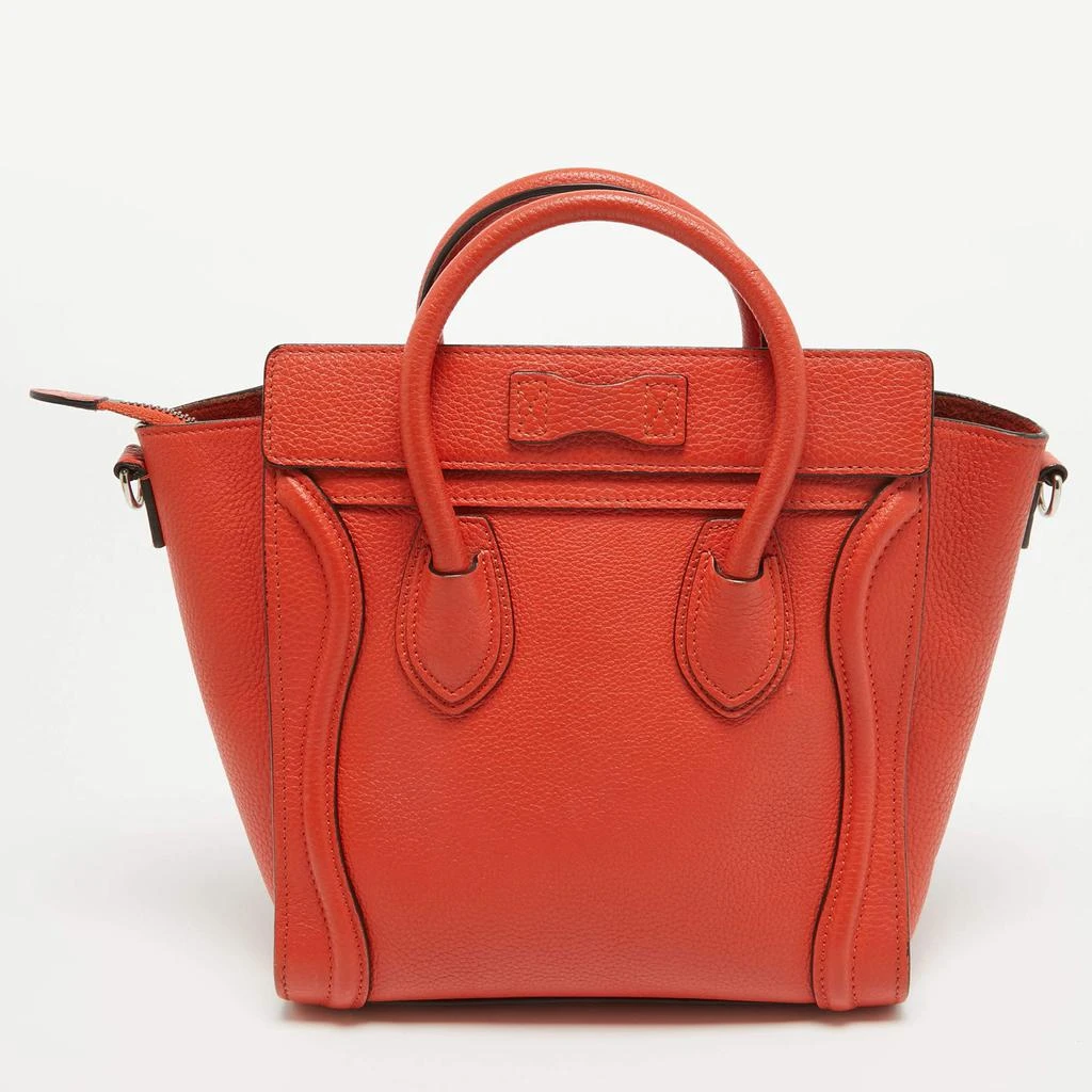 商品[二手商品] Celine|Céline Red Leather Nano Luggage Tote,价格¥11180,第4张图片详细描述