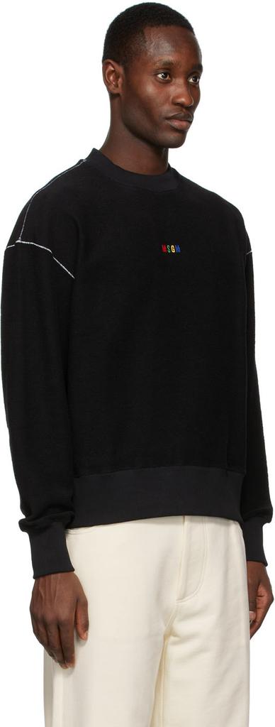 Black & Multicolor Logo Sweatshirt商品第2张图片规格展示