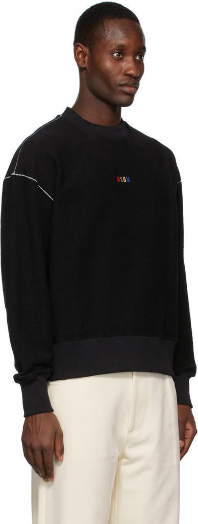 商品MSGM|Black & Multicolor Logo Sweatshirt,价格¥1005,第4张图片详细描述