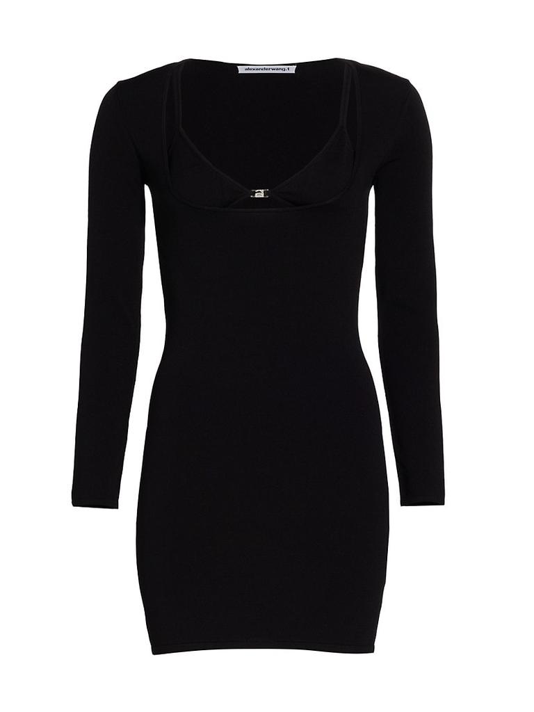 alexanderwang.t | Layered Crystal-Logo Minidress 1192.24元 商品图片