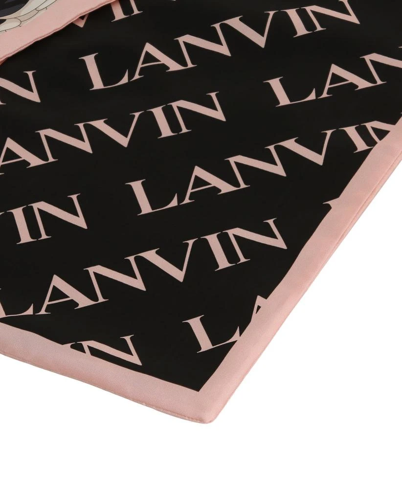 商品Lanvin|Reversible Silk Logo Scarf,价格¥1104,第3张图片详细描述