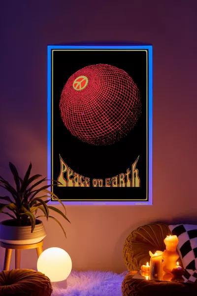 商品Urban Outfitters|Peace On Earth Blacklight Poster,价格¥125,第1张图片