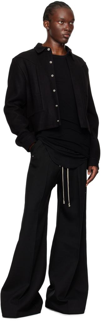 Rick Owens Black Porterville Alice Strobe Jacket - Jackets - Free 