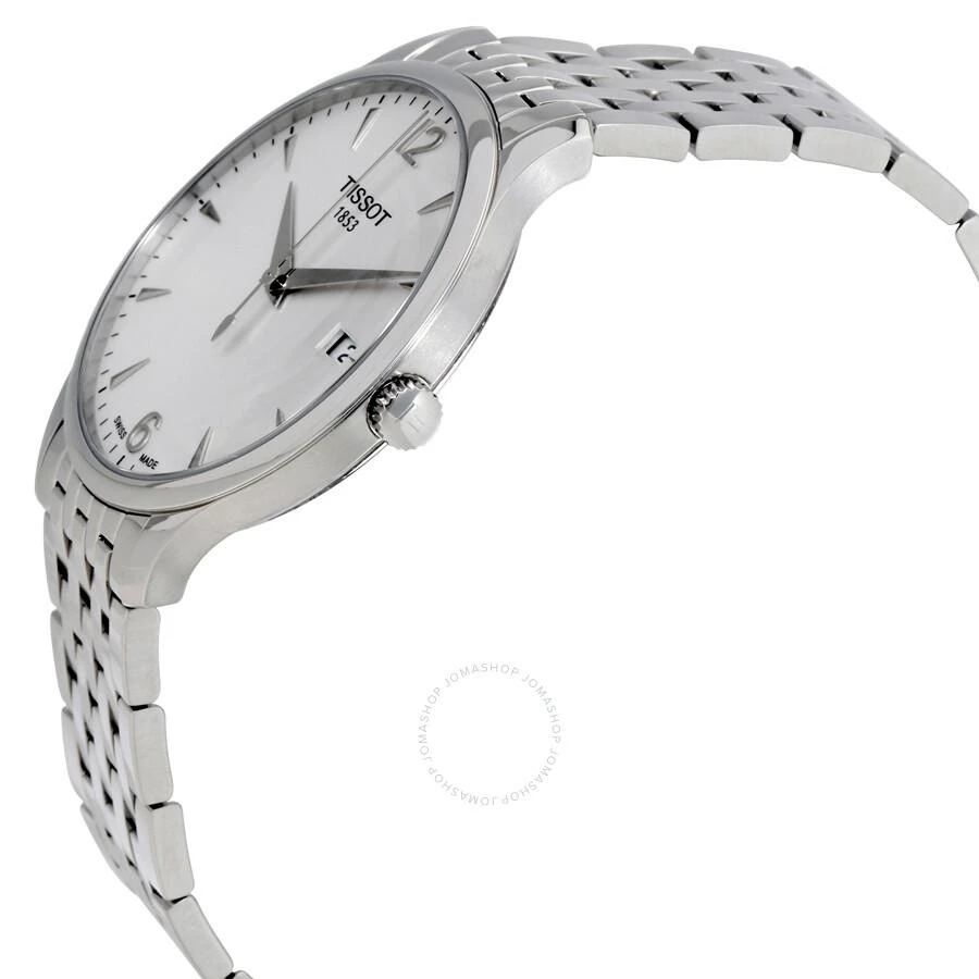 商品Tissot|Tradition Silver Dial Stainless Steel Men's Watch T0636101103700,价格¥1891,第2张图片详细描述