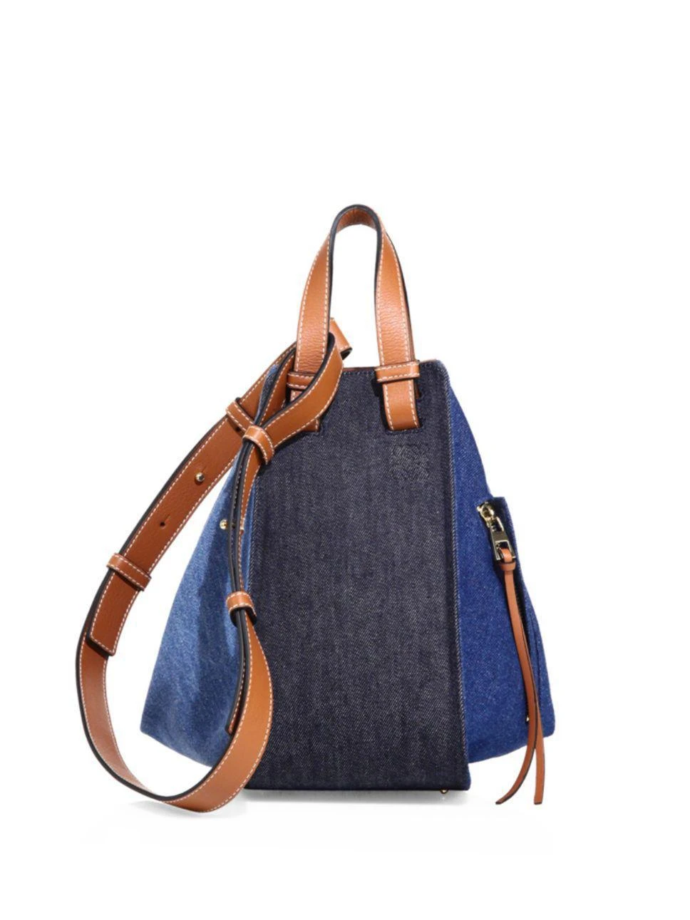 商品Loewe|Loewe - Hammock Small Denim and Leather Hobo Bag,价格¥7304,第1张图片