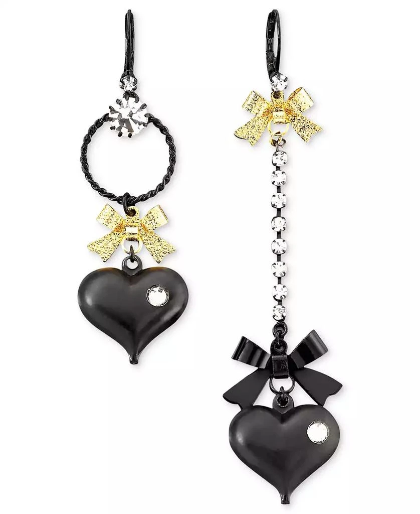商品Betsey Johnson|心形不对称吊坠耳环,价格¥182,第1张图片