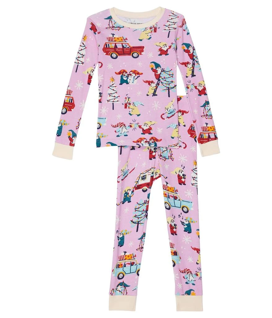 商品Little Blue House by Hatley Kids|Gnome For The Holidays Pajama Set (Toddler/Little Kids/Big Kids),价格¥183,第1张图片