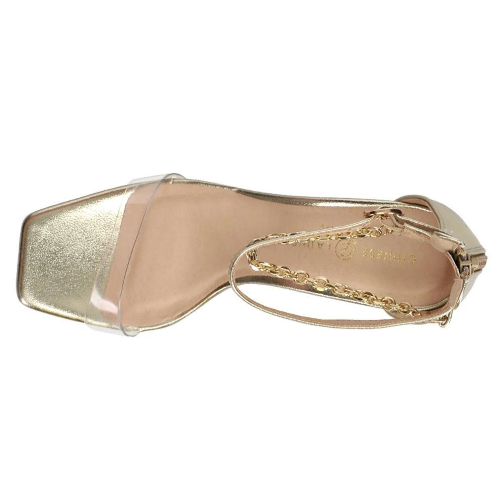 商品Chinese Laundry|Yara Clear Metallic Ankle Strap Sandals,价格¥603,第4张图片详细描述
