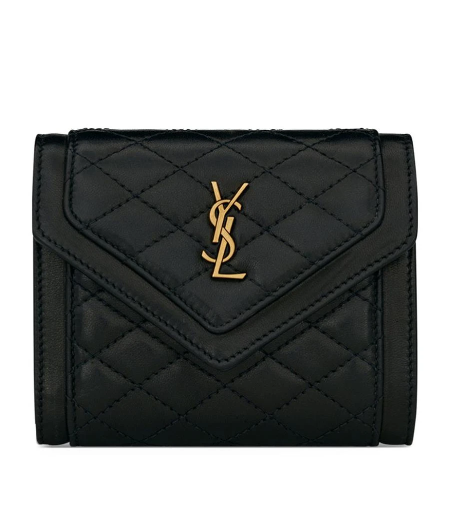 商品Yves Saint Laurent|Leather Trifold Wallet,价格¥5343,第1张图片