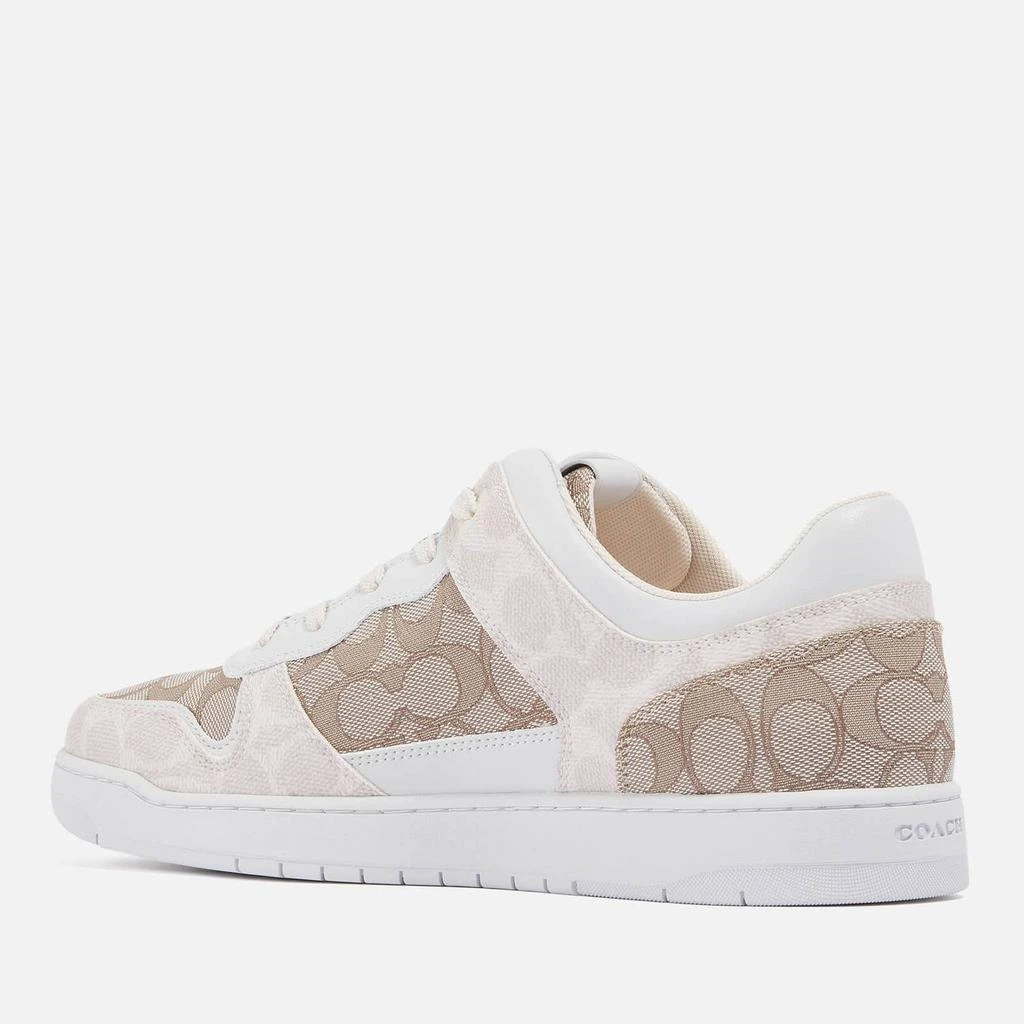 商品Coach|Coach Men's C201 Mixed Signature 1 Basket Jacquard-Canvas Trainers,价格¥2374,第2张图片详细描述