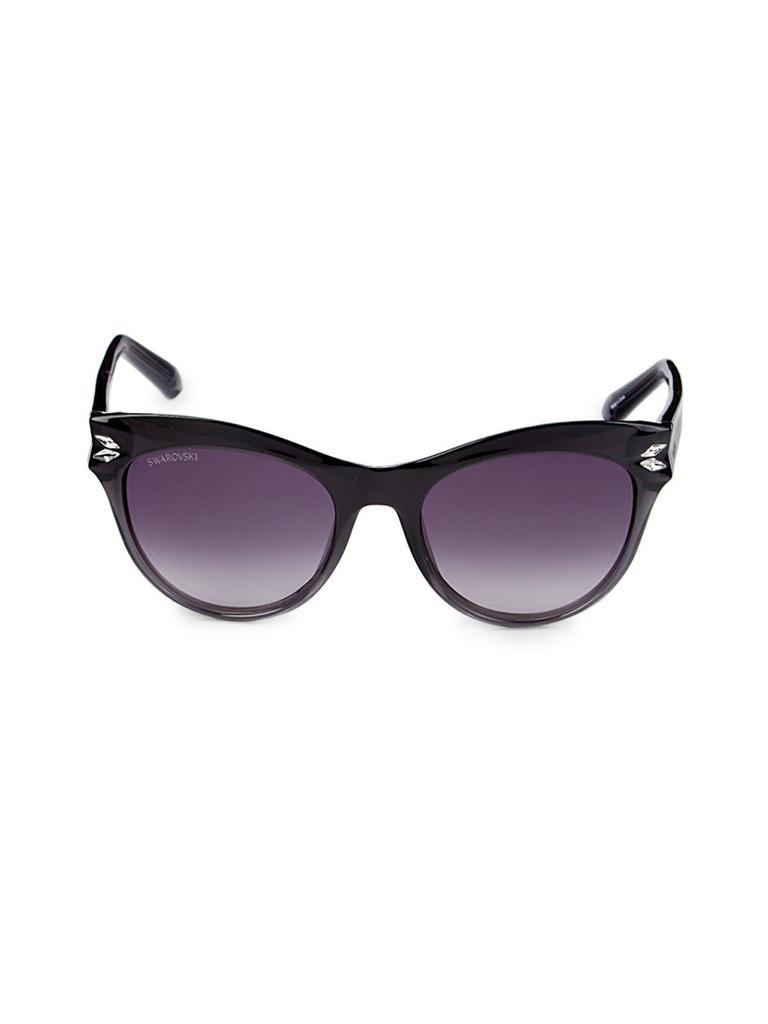 商品Swarovski|51MM Injected Crystal Cat Eye Sunglasses,价格¥444,第1张图片