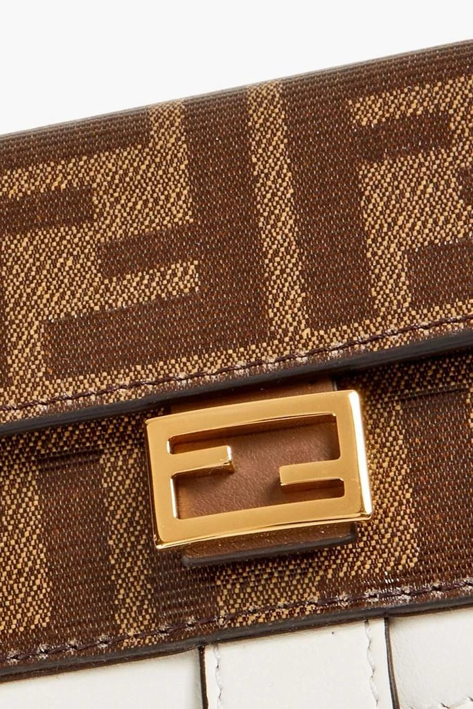 商品Fendi|Logo-print coated-canvas and leather iPhone X bag,价格¥3872,第3张图片详细描述