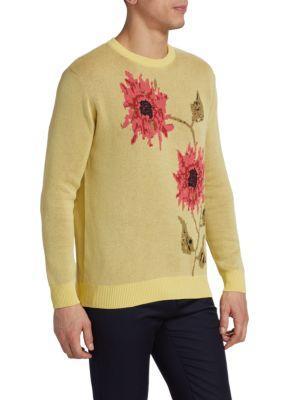 商品Saks Fifth Avenue|Floral Intarsia Sweater,价格¥480,第3张图片详细描述