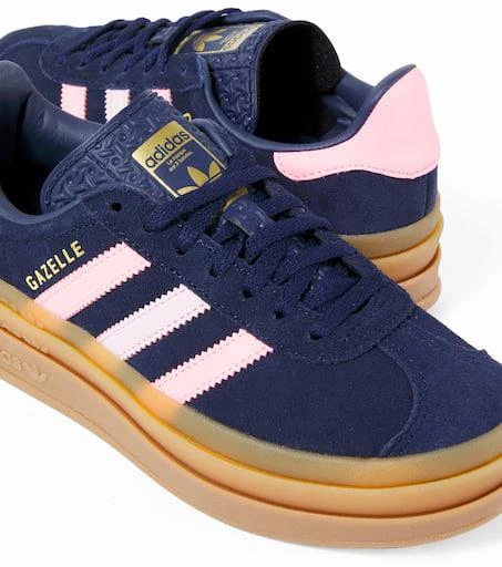 商品Adidas|Gazelle Bold皮革与绒面革运动鞋,价格¥792,第4张图片详细描述