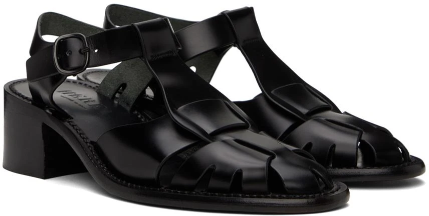 商品Hereu|Black Pesca Heeled Sandals,价格¥2163,第4张图片详细描述