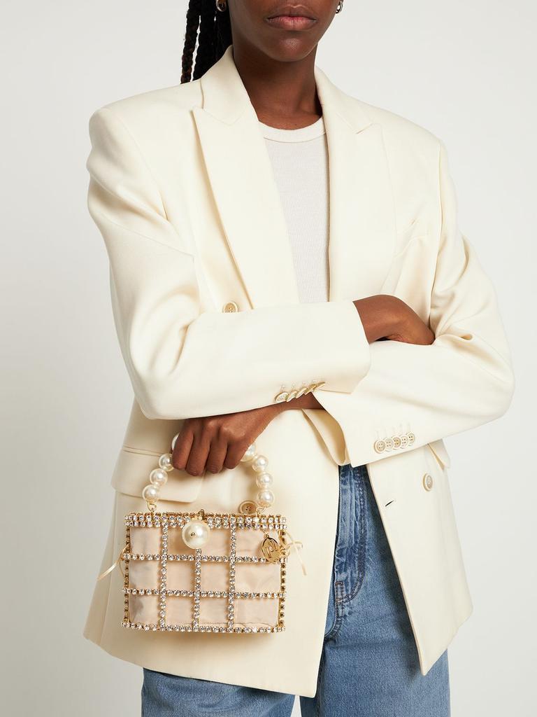 商品ROSANTICA|Holli Crystal & Pearl Box Top Handle Bag,价格¥7704,第1张图片