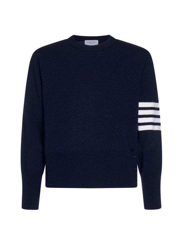 Thom Browne 4-Bar Crewneck Knit Jumper商品第1张图片规格展示