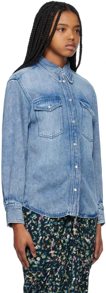 商品Isabel Marant|蓝色 Tahis 牛仔衬衫,价格¥3486,第2张图片详细描述