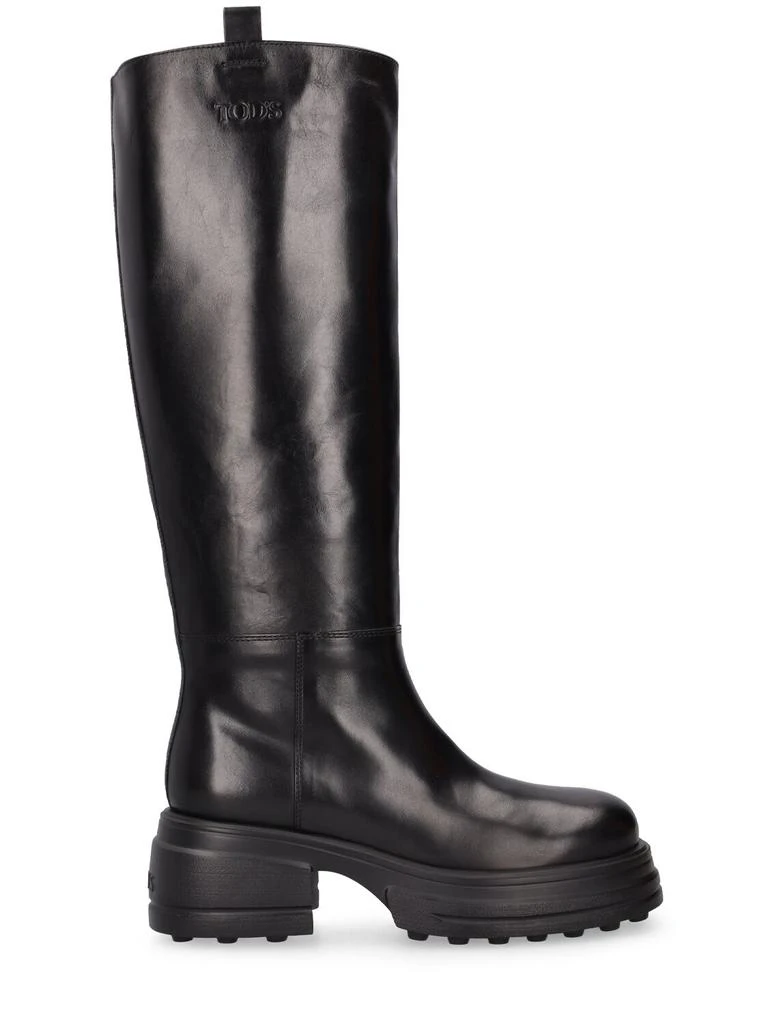 商品Tod's|50mm Leather Tall Boots,价格¥4526,第1张图片