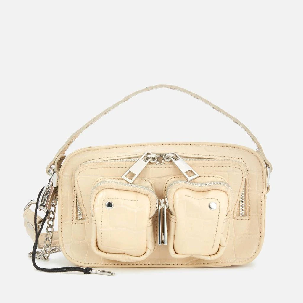 商品Nunoo|Núnoo Women's Helena Croco Cross Body Bag - White,价格¥469,第1张图片