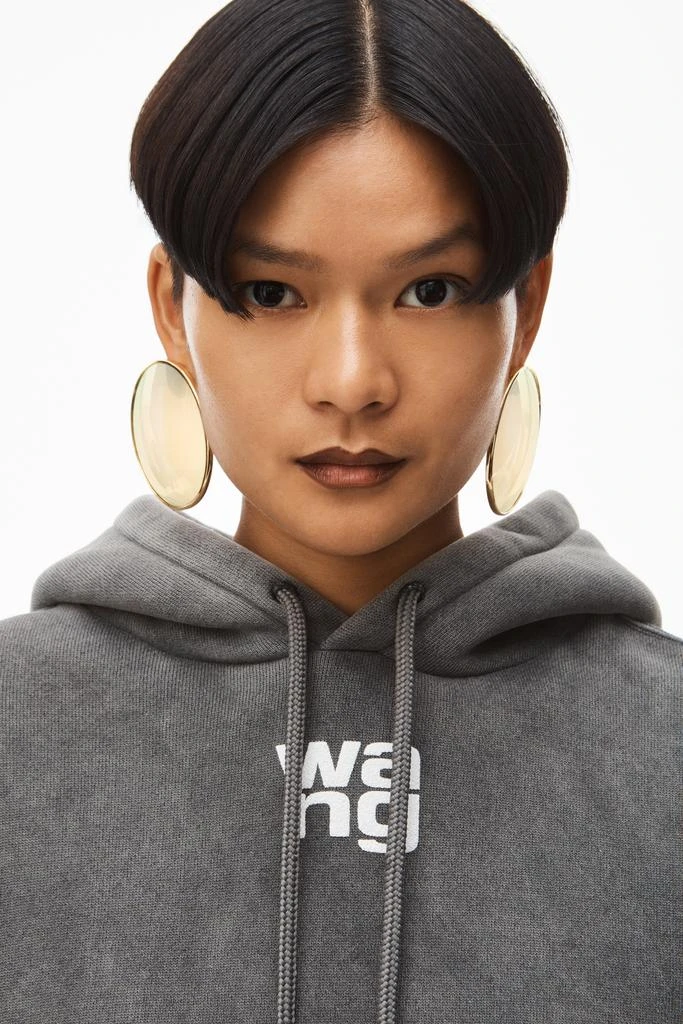 商品Alexander Wang|PUFF LOGO HOODIE IN TERRY,价格¥1451,第4张图片详细描述