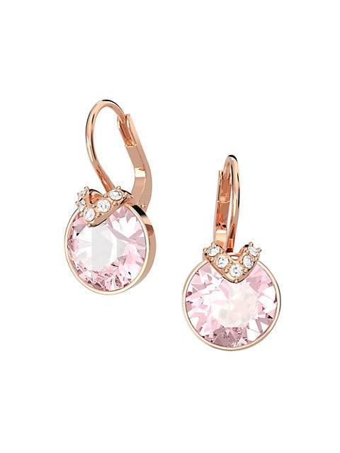 商品Swarovski|Bella Rose Gold-Tone Plated V-Drop Earrings,价格¥680,第5张图片详细描述