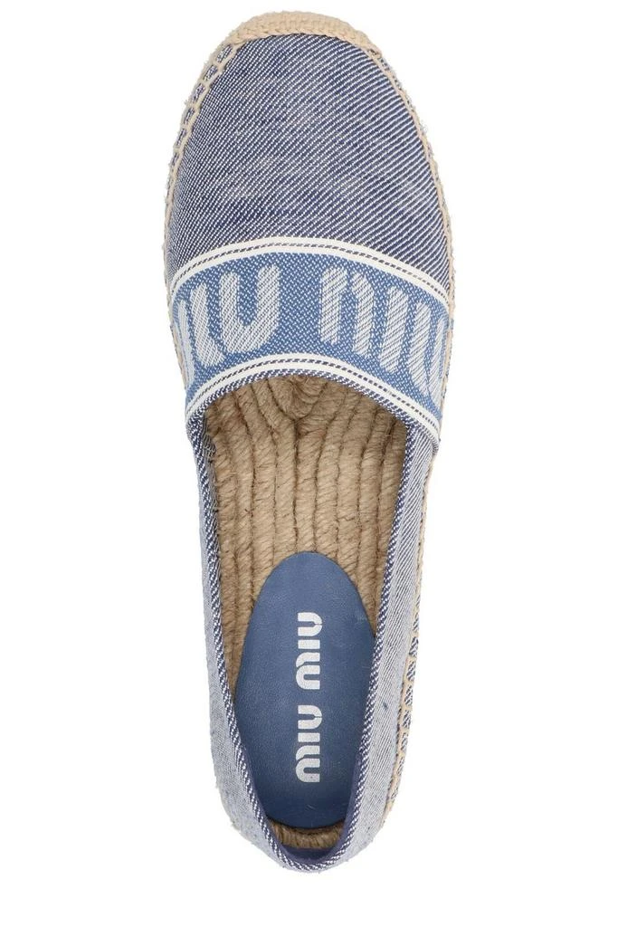 商品Miu Miu|Miu Miu Logo Band Espadrilles,价格¥3430,第4张图片详细描述