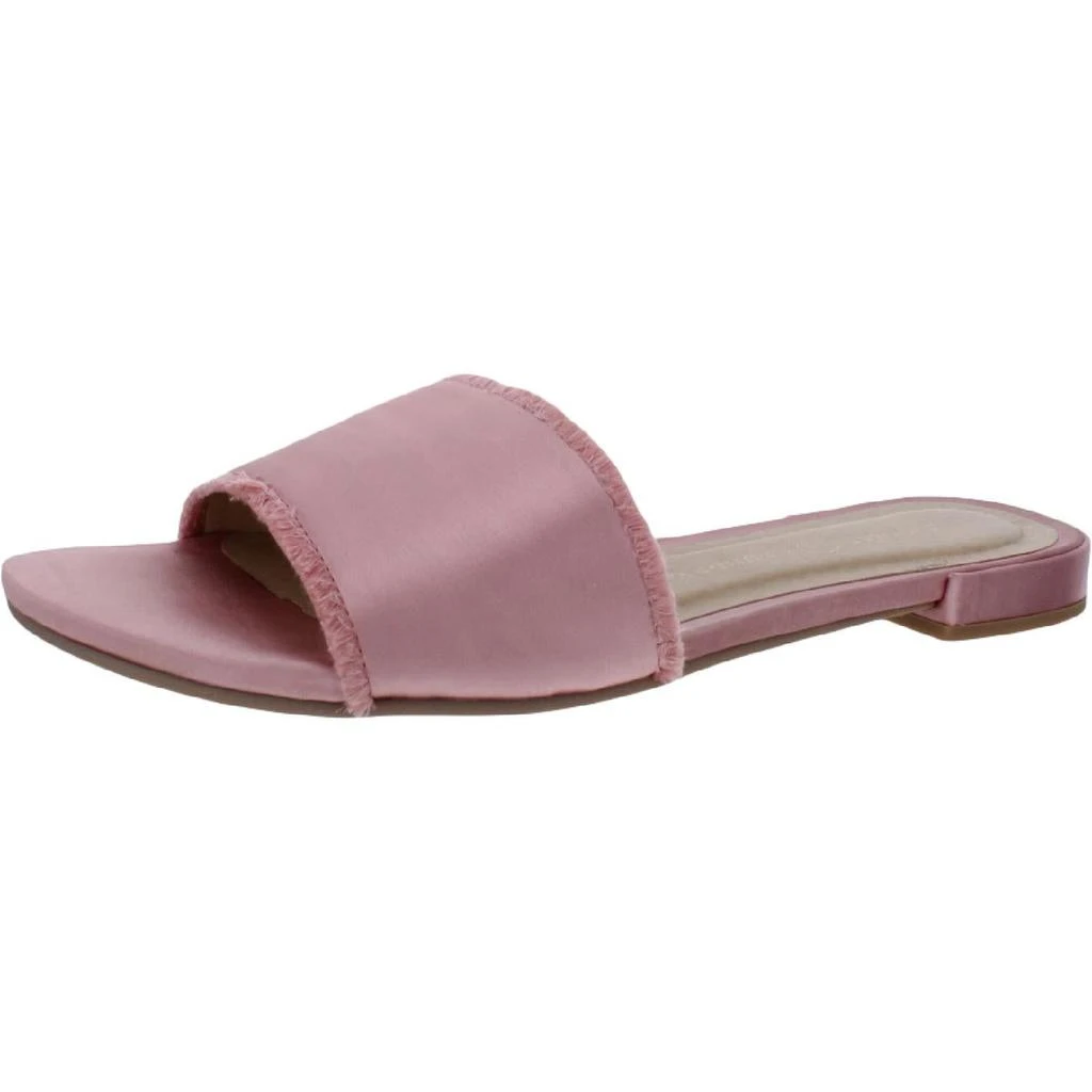商品Chinese Laundry|Chinese Laundry Womens Pattie Satin Open Toe Flat Sandals,价格¥84,第2张图片详细描述