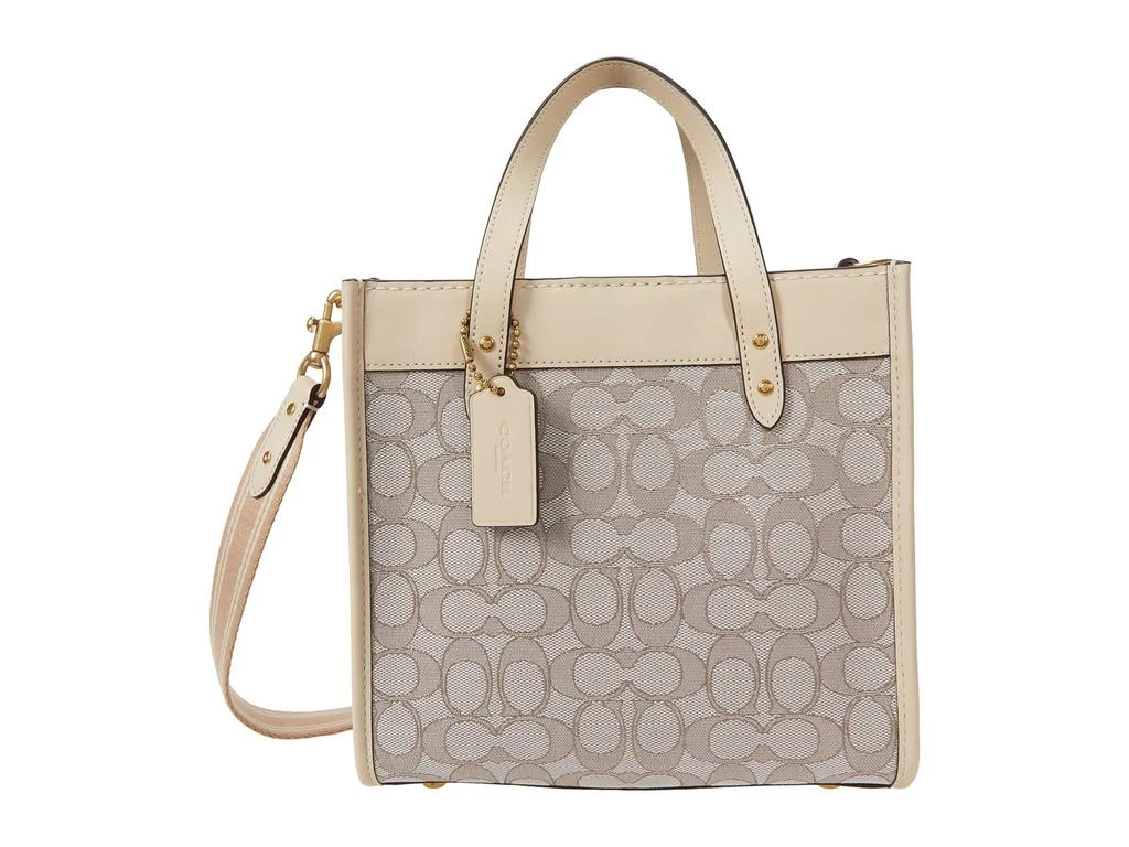 商品Coach|Signature Jacquard Field Tote 22,价格¥1111,第1张图片