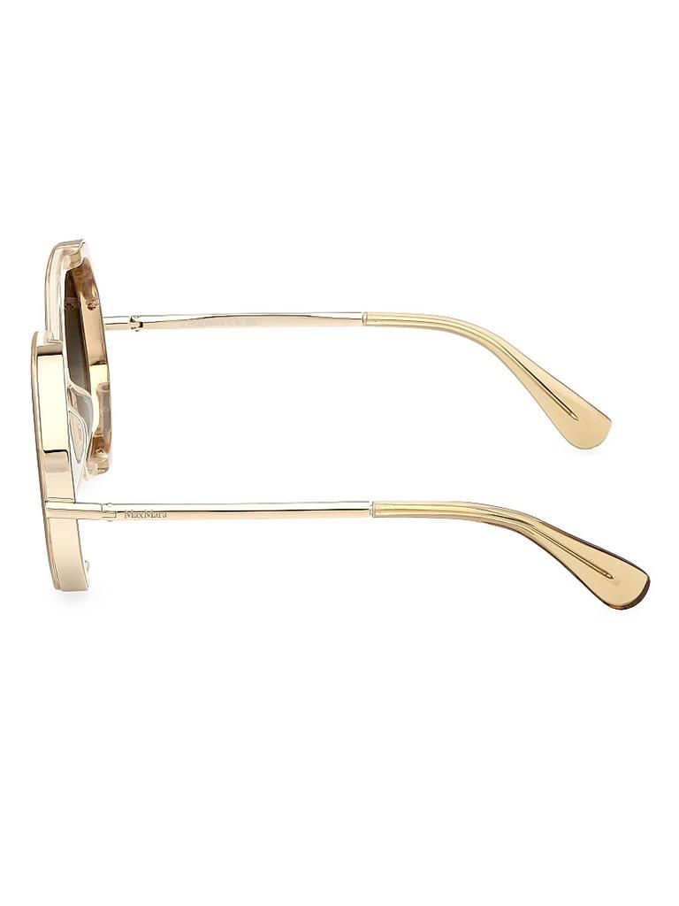 MAX MARA MM0062H-32P-59 Sunglasses Size 59mm 130mm 17 gold SUNGLASSES Max Mara Sunglasses Mm Shine I 000/9O Gray gold Woman | eBay main image 3