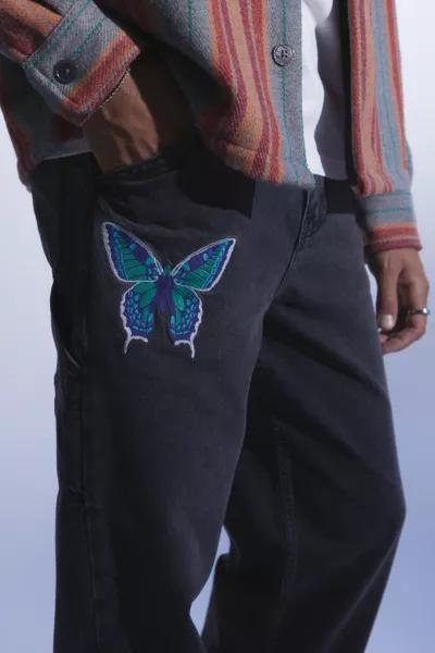 BDG Baggy Skate Fit Jean – Embroidered Butterfly商品第4张图片规格展示