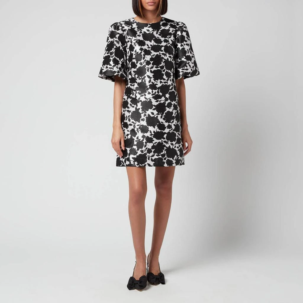 商品Kate Spade|Kate Spade New York Women's Bi-Color Floral Taxi Dress - French Cream,价格¥709,第3张图片详细描述