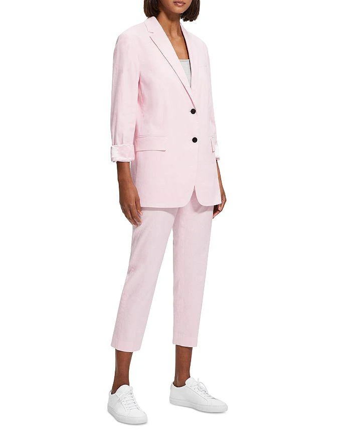商品Theory|Three Quarter Sleeve Linen Blend Blazer,价格¥1063,第3张图片详细描述